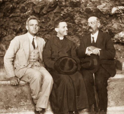 Prof Joseph Rev Charles-Dr Charles Manché at Buskett 1928